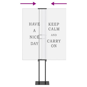 Espositori per Fiere 2 pcs Nero 30 x 24 x 208 cm Ferro 3407634