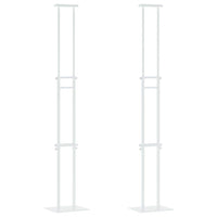 Espositori per Fiere 2 pcs Bianco 30 x 24 x 208 cm Ferro 3407635