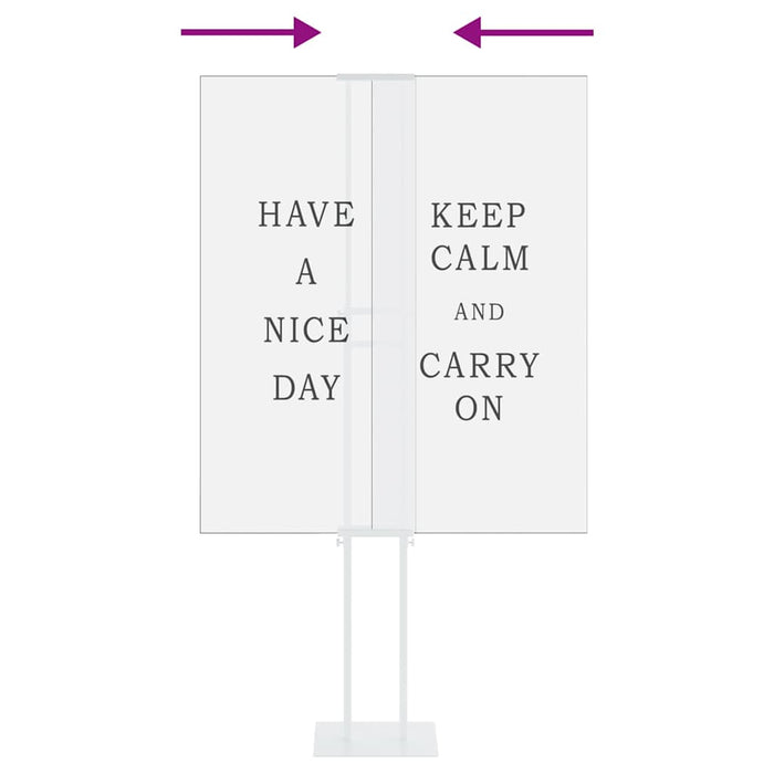 Espositori per Fiere 2 pcs Bianco 30 x 24 x 208 cm Ferro 3407635