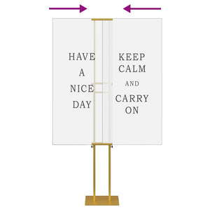 Espositori per Fiere 2 pcs Oro 30 x 24 x 208 cm Ferro 3407636