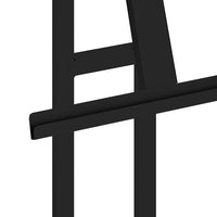 Espositori per Fiere 2 pcs Nero 26.5 x 26.5 x 127 cm Ferro 3407637