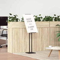 Espositori per Fiere 2 pcs Nero 26.5 x 26.5 x 127 cm Ferro 3407637