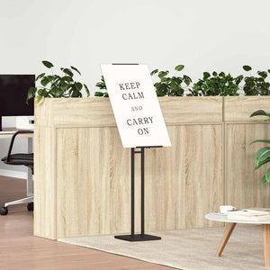 Espositori per Fiere 2 pcs Nero 26.5 x 26.5 x 127 cm Ferro 3407637