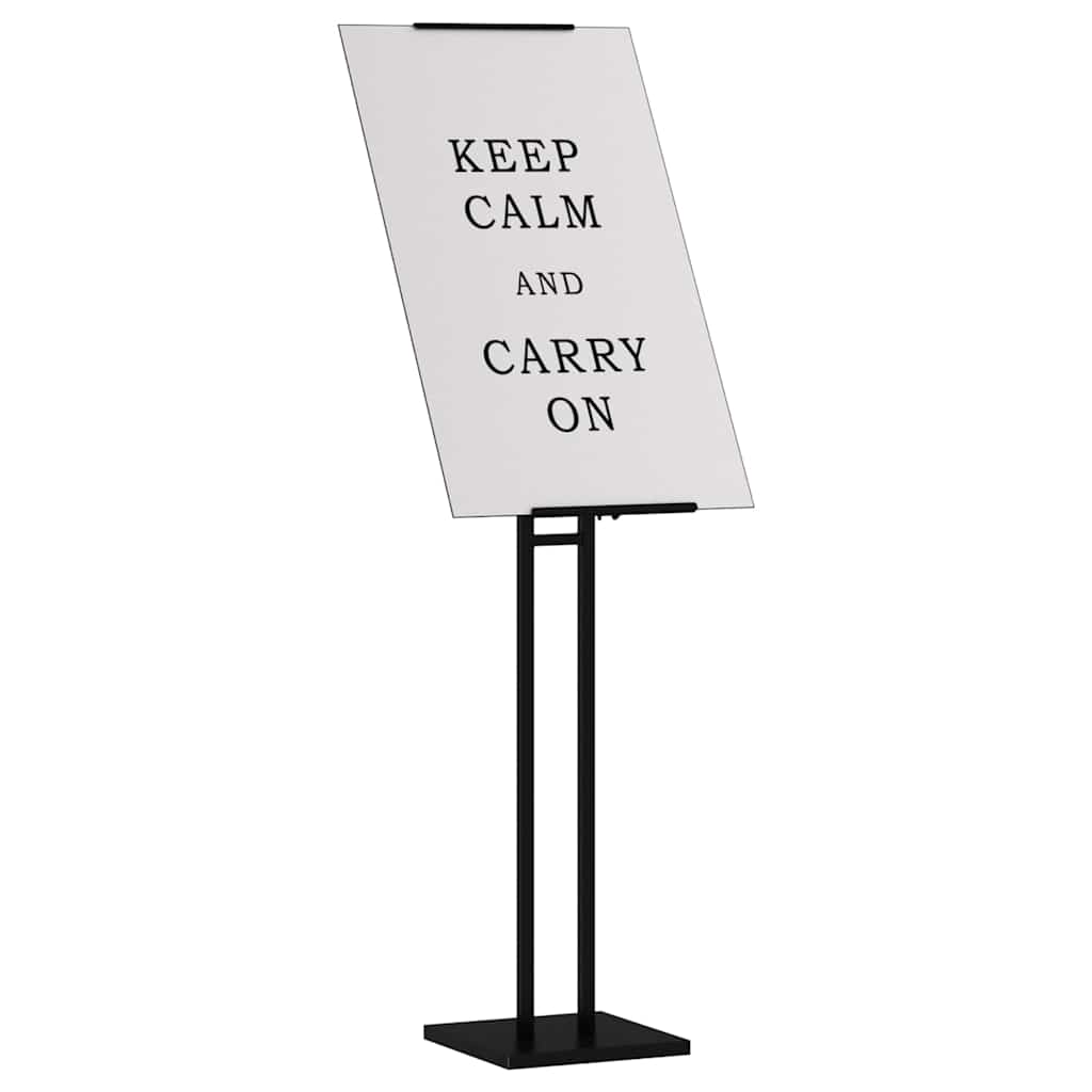 Espositori per Fiere 2 pcs Nero 26.5 x 26.5 x 127 cm Ferro 3407637