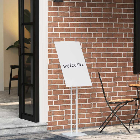 Espositori per Fiere 2 pcs Bianco 26.5 x 26.5 x 127 cm Ferro 3407638