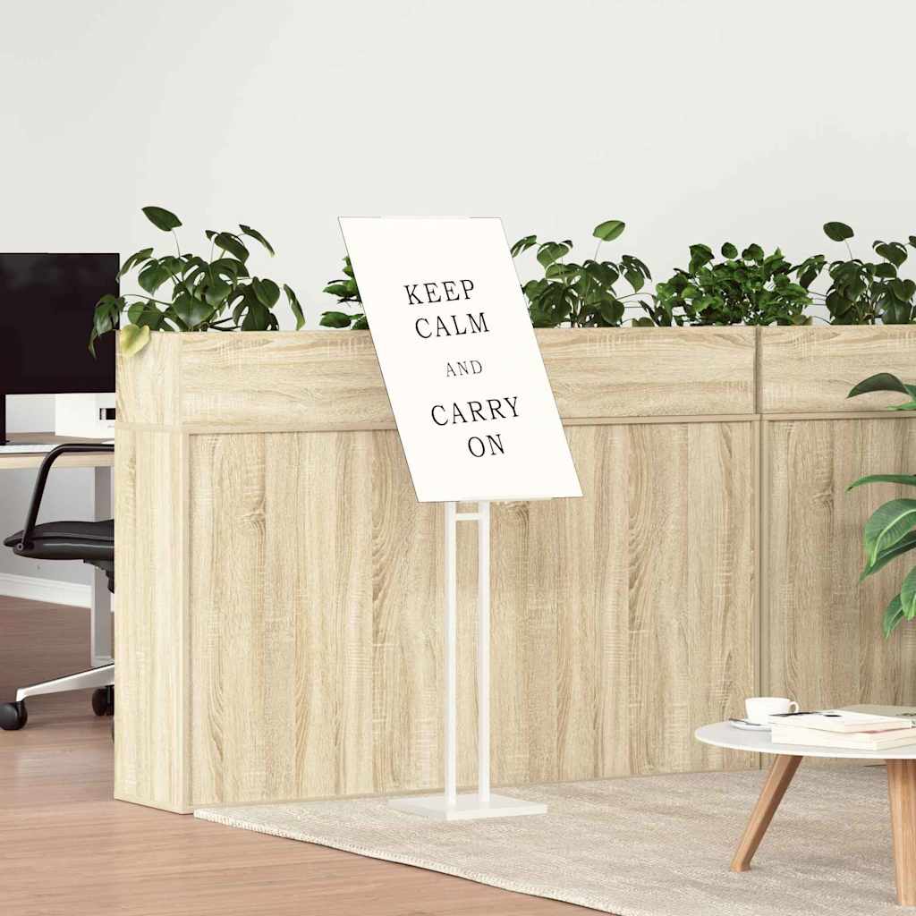 Espositori per Fiere 2 pcs Bianco 26.5 x 26.5 x 127 cm Ferro 3407638