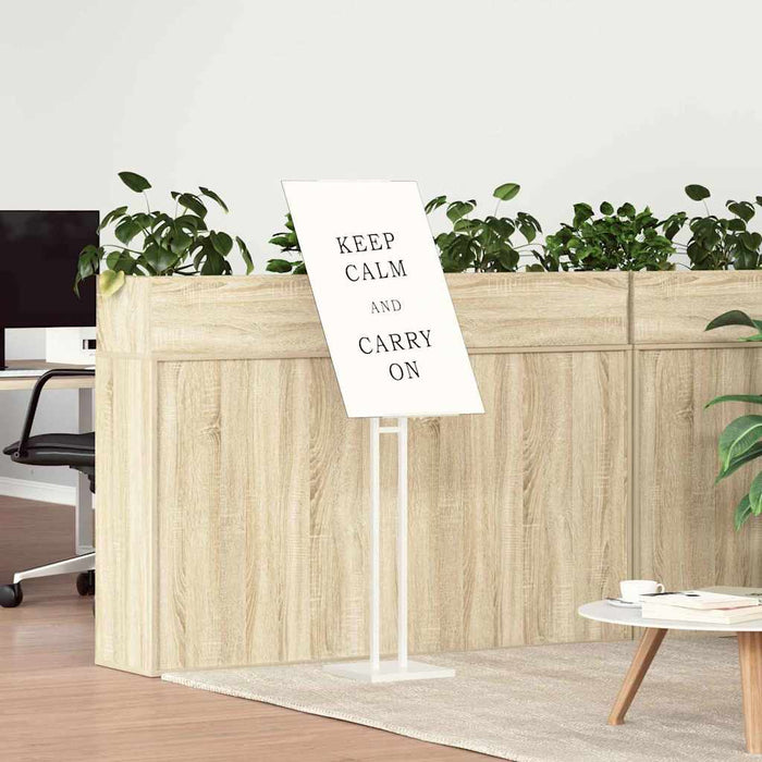 Espositori per Fiere 2 pcs Bianco 26.5 x 26.5 x 127 cm Ferro 3407638