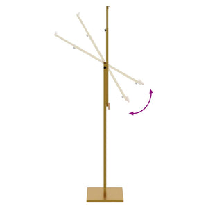 Espositori per Fiere 2 pcs Oro 26.5 x 26.5 x 127 cm Ferro 3407639