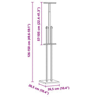 Espositori per Fiere 2 pcs Oro 26.5 x 26.5 x 127 cm Ferro 3407639