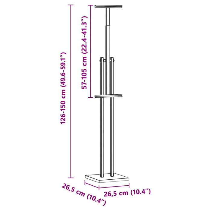 Espositori per Fiere 2 pcs Oro 26.5 x 26.5 x 127 cm Ferro 3407639