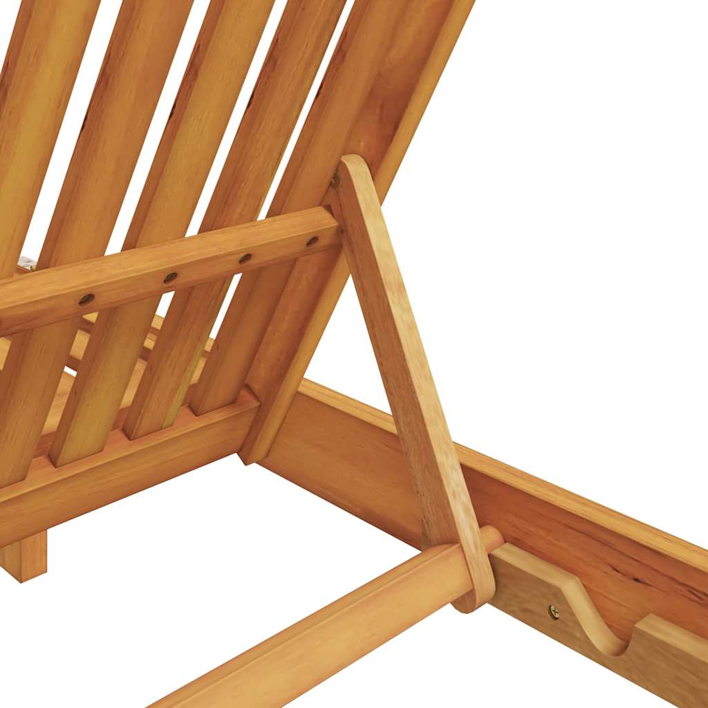 Lettino da sole Marrone Legno di Acacia Massello 3407698
