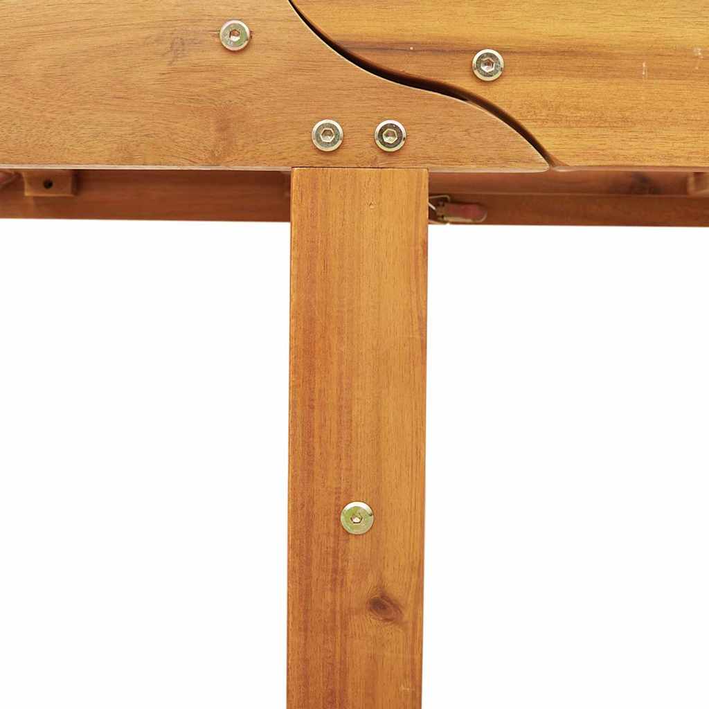 Lettino da sole Marrone Legno di Acacia Massello 3407698