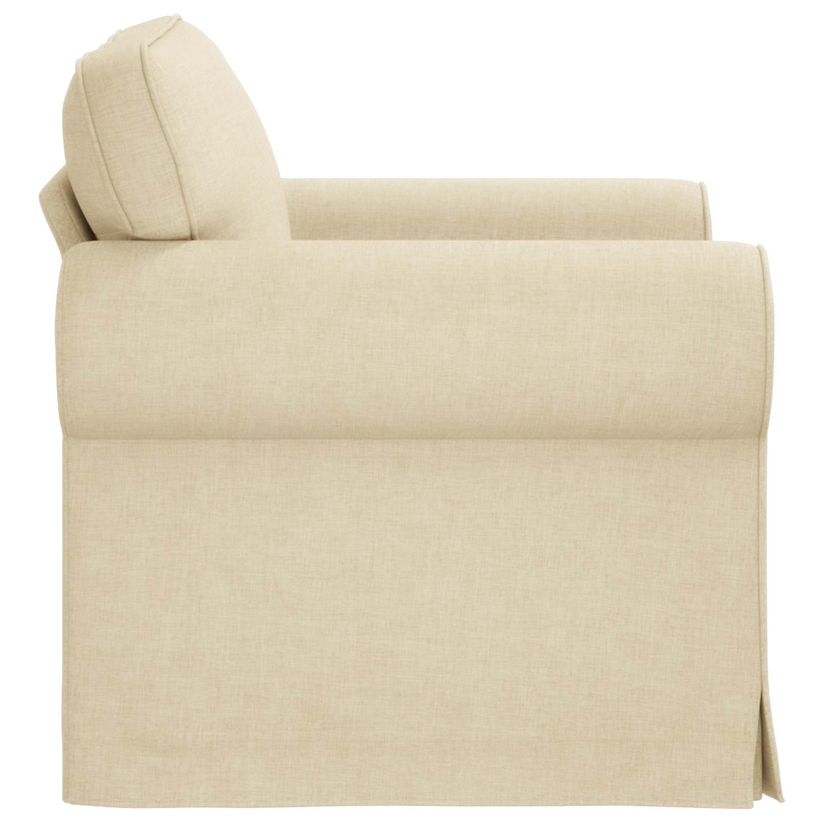Divano Crema 215 x 82 x 80 cm Metallo 42024297