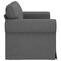 Divano Grigio scuro 215 x 82 x 80 cm Metallo 42024300