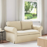 Divano Crema 215 x 82 x 80 cm Tessuto