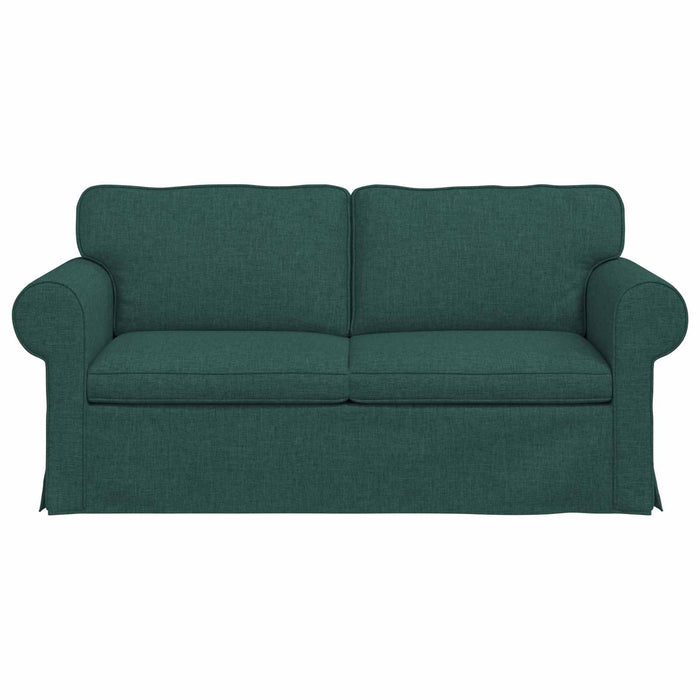 Divano Verde Scuro 215 x 82 x 80 cm Metallo 42024309