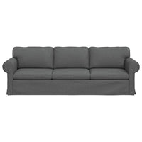 Divano Grigio scuro 215 x 82 x 80 cm Metallo 42024321