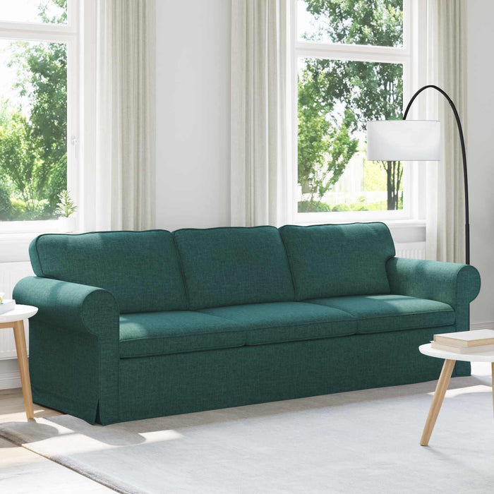 Divano Verde Scuro 215 x 82 x 80 cm Metallo 42024323