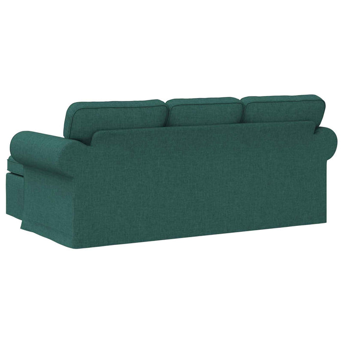Divano Verde Scuro 215 x 138 x 80 cm Metallo 42024330