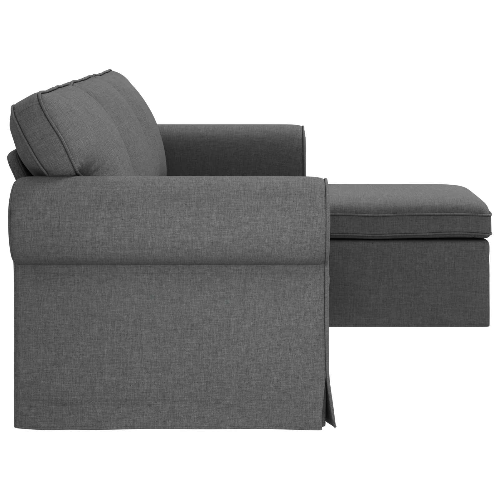 Divano Grigio scuro 215 x 138 x 80 cm Metallo 42024335
