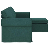 Divano Verde Scuro 215 x 138 x 80 cm Metallo 42024337