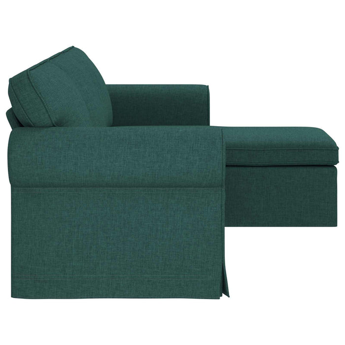 Divano Verde Scuro 215 x 138 x 80 cm Metallo 42024337