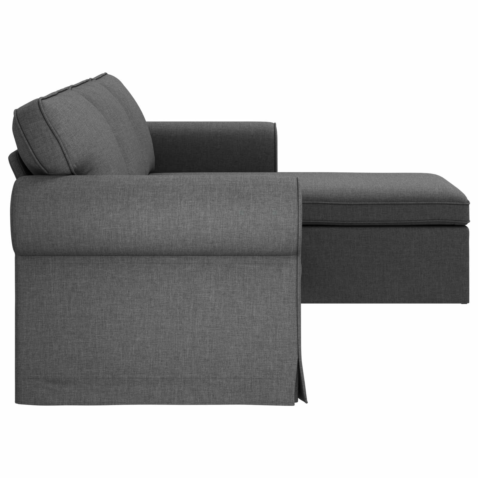 Divano Grigio scuro 215 x 138 x 80 cm Metallo 42024342