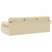Divano Crema 215 x 138 x 80 cm Metallo 42024346