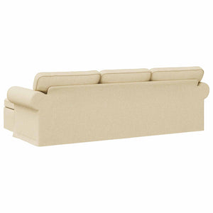 Divano Crema 215 x 138 x 80 cm Metallo 42024346