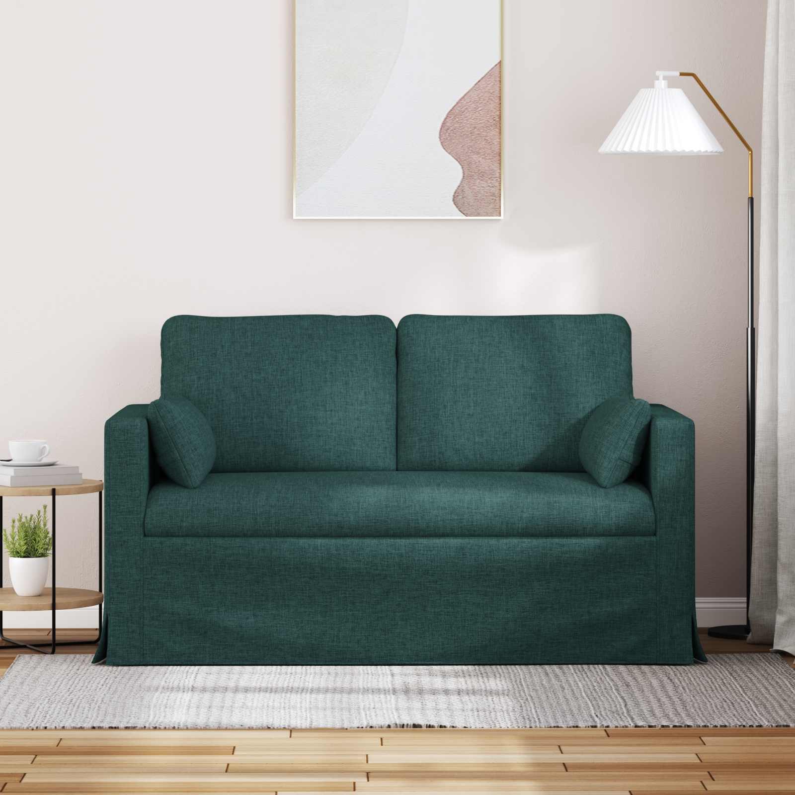 Divano Verde Scuro 139 x 78 x 80 cm Tessuto