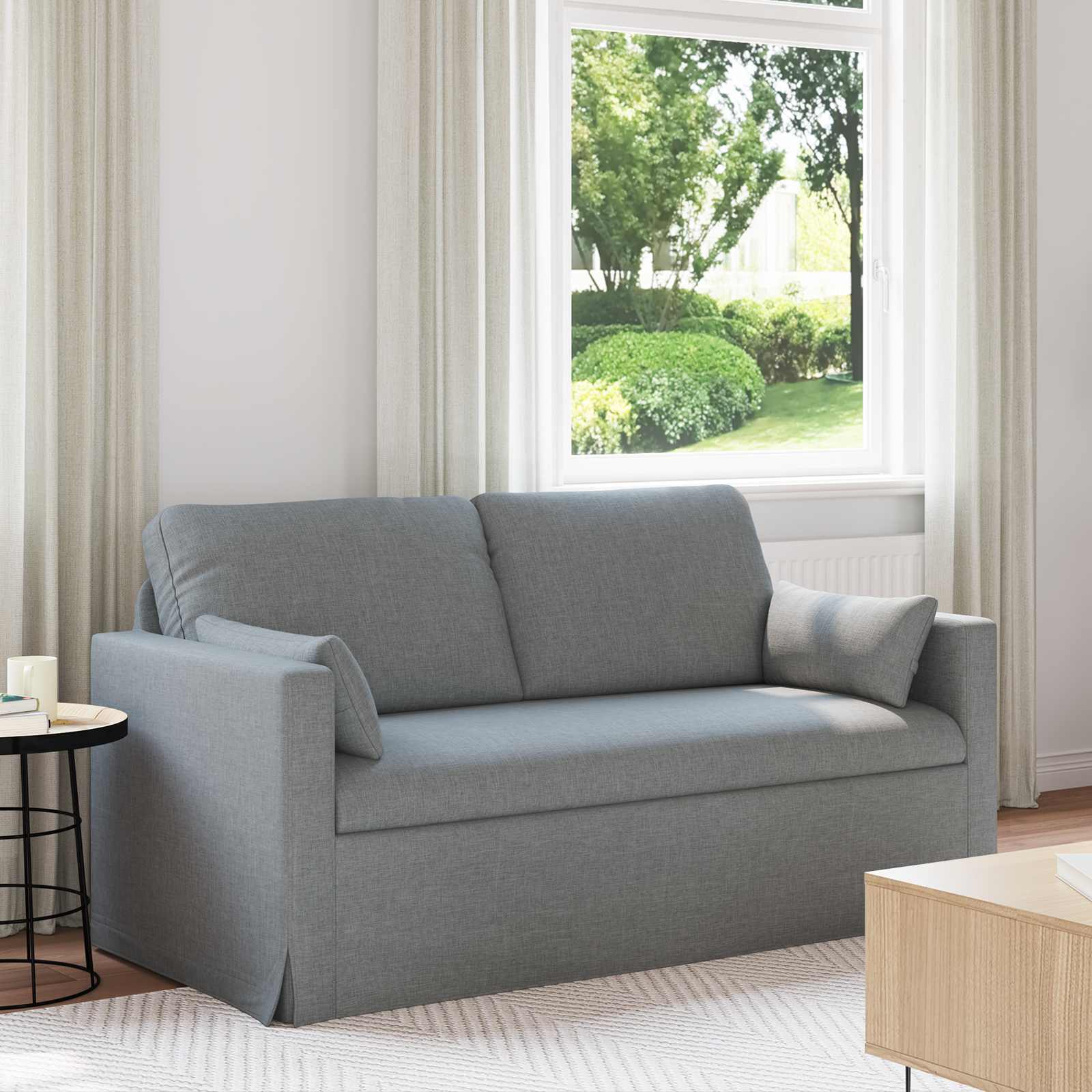 Divano Grigio chiaro 158 x 78 x 80 cm Metallo 42024362