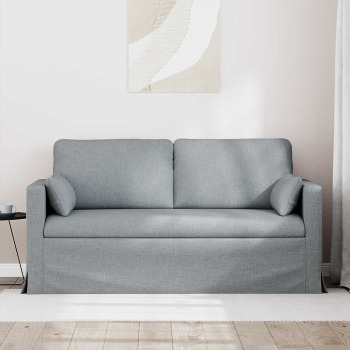 Divano Grigio chiaro 158 x 78 x 80 cm Tessuto