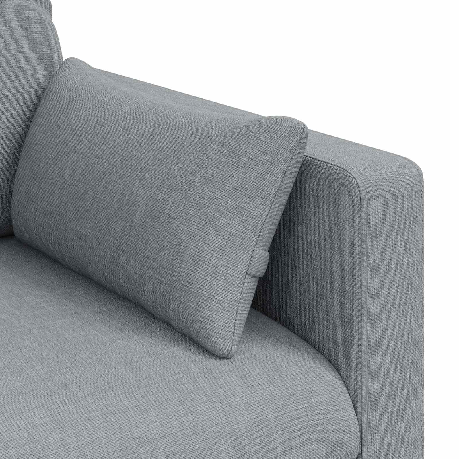 Divano Grigio chiaro 198 x 78 x 80 cm Metallo 42024369