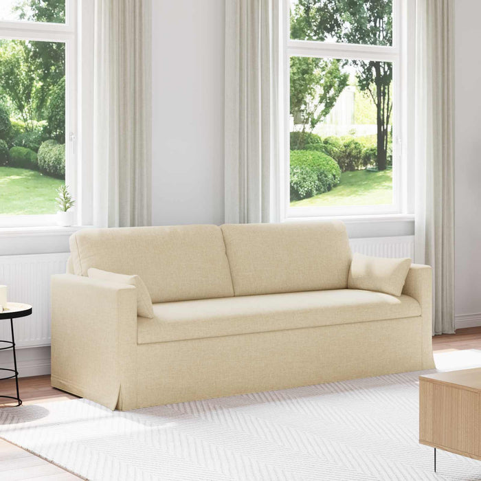 Divano Crema 198 x 78 x 80 cm Metallo 42024374