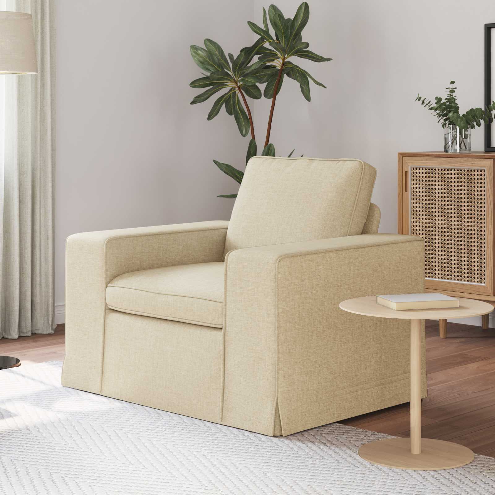 Divano Crema 102 x 80 x 82 cm Metallo 42024381
