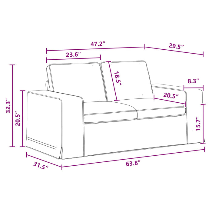 Divano Grigio scuro 162 x 80 x 82 cm Metallo 42024384