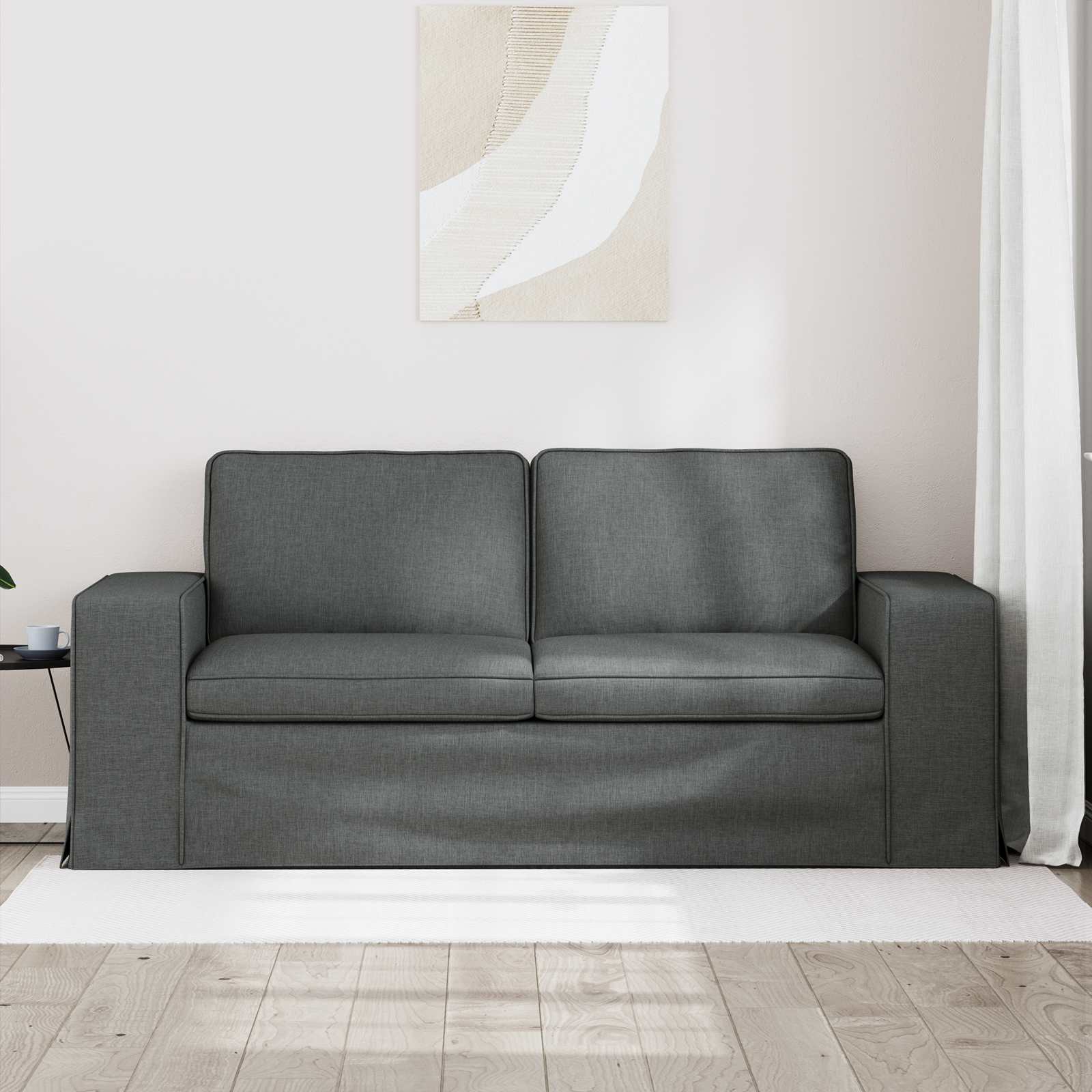 Divano Grigio scuro 182 x 80 x 82 cm Metallo 42024391