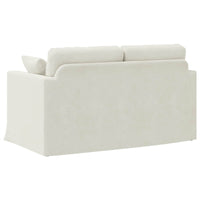 Divano Crema 138 x 78 x 80 cm Velluto