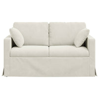 Divano Crema 138 x 78 x 80 cm Velluto