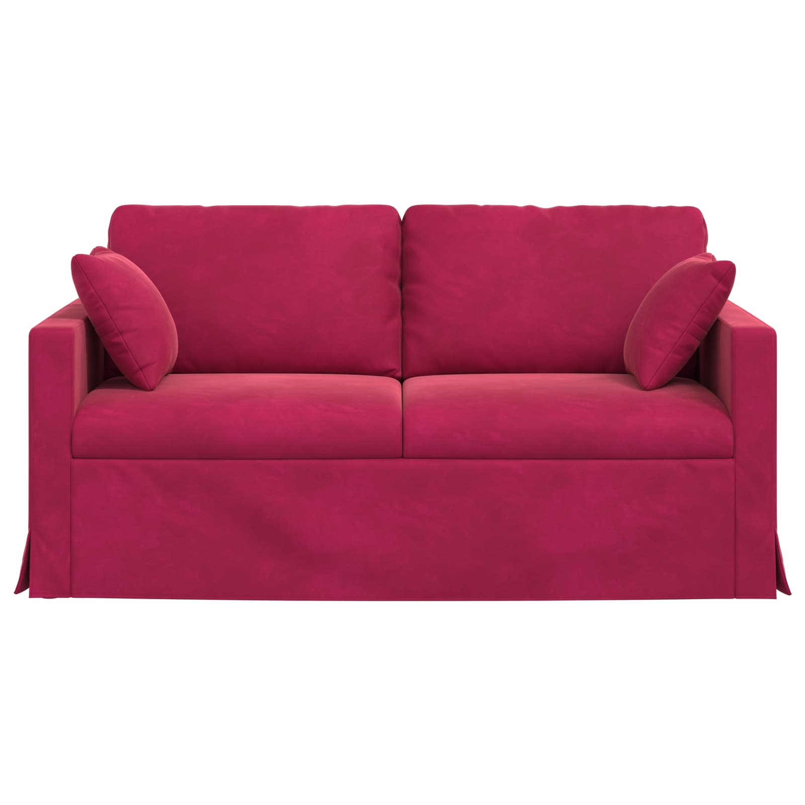 Divano Rosso Vino 158 x 78 x 80 cm Velluto