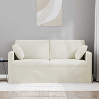 Divano Crema 158 x 78 x 80 cm Velluto 42024429