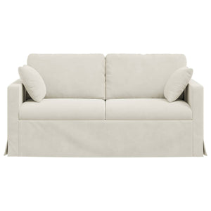 Divano Crema 158 x 78 x 80 cm Velluto 42024429
