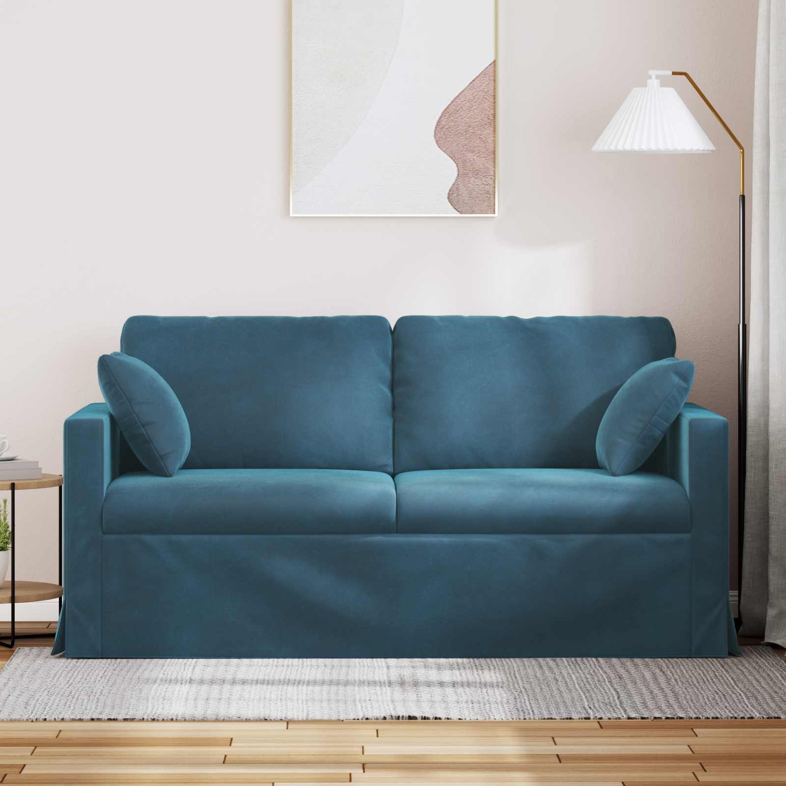 Divano Blu 158 x 78 x 80 cm Velluto 42024430