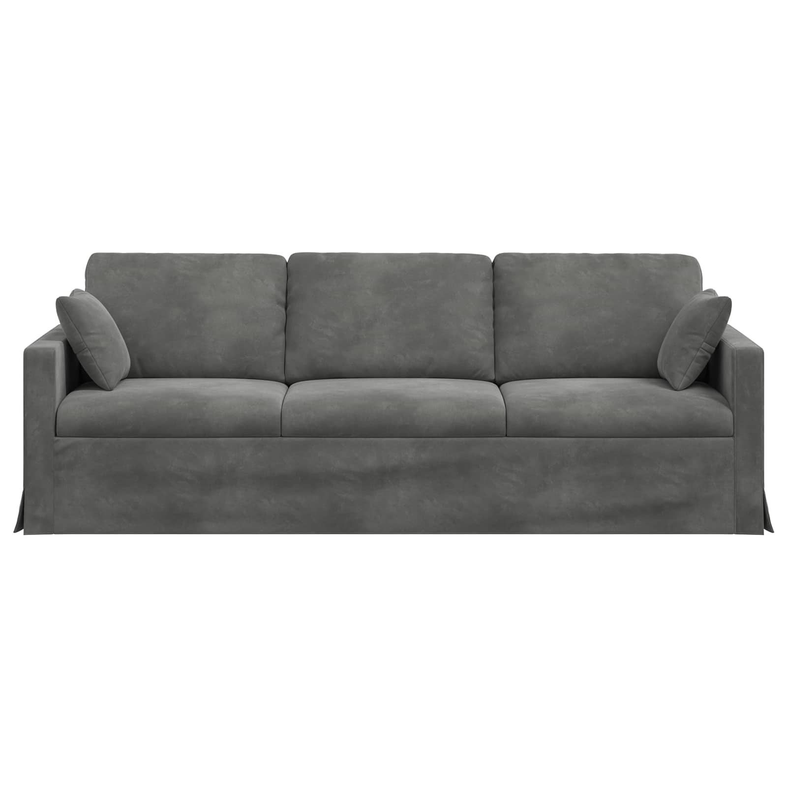 Divano Grigio scuro 228 x 78 x 80 cm Velluto 42024441