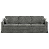 Divano Grigio scuro 228 x 78 x 80 cm Velluto 42024441