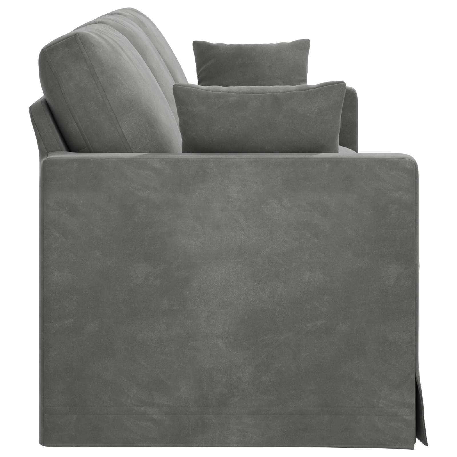 Divano Grigio scuro 228 x 78 x 80 cm Velluto 42024441