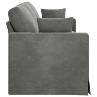 Divano Grigio scuro 228 x 78 x 80 cm Velluto 42024441