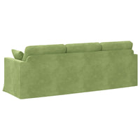 Divano Verde chiaro 228 x 78 x 80 cm Velluto 42024443