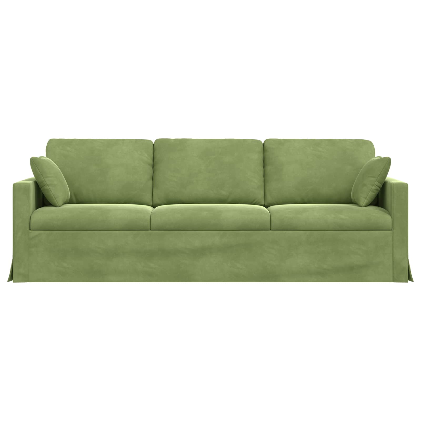Divano Verde chiaro 228 x 78 x 80 cm Velluto 42024443
