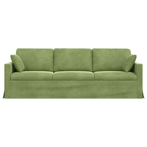Divano Verde chiaro 228 x 78 x 80 cm Velluto 42024443